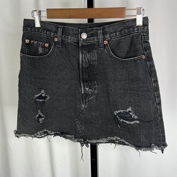 Levi's Deconstructed Skirt in Gimme Danger -26 - Picture 6 of 11